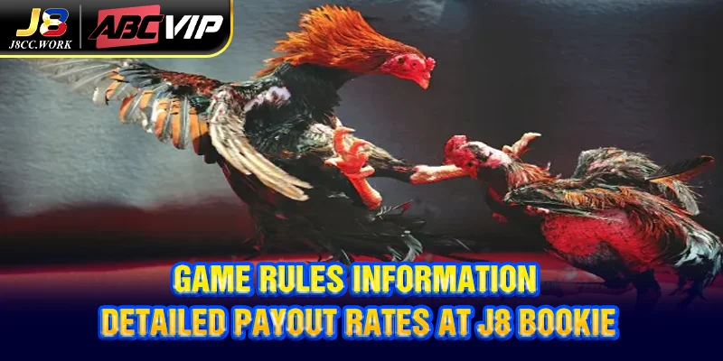 Philippine Cockfighting J8 - Revealing Attractive Tips 3 Game rules information, detailed payout rates at J8 bookie